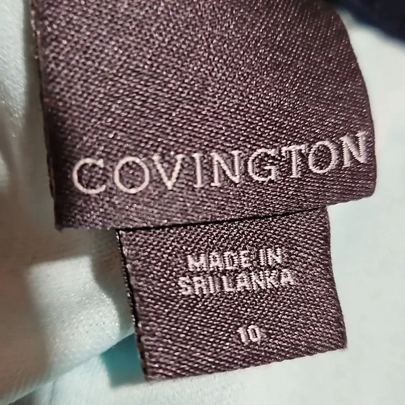 Covington | Blue and Aqua  Lace A-line Dress - Picture 4 of 10